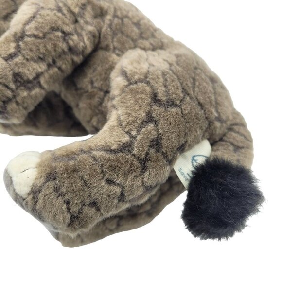 Save Our Space Rhinoceros 10" Gray Textured Realistic Plush Stuffed Toy 2018 - Picture 6 of 8